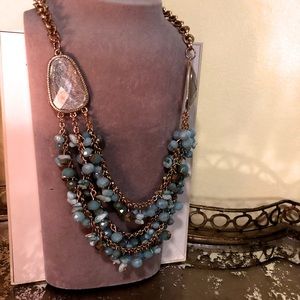 Boho chic turquoise necklace